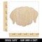 Labrador Retriever Dog Head Unfinished Wood Shape Piece Cutout for DIY Craft Projects
